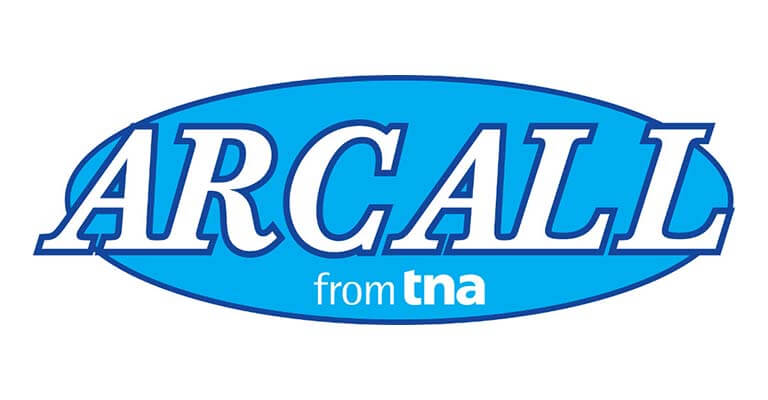 ARCALL logo, a brand from tna. Founded in 1961, Arcall established itself as a pioneer in the development of innovative continuous seasoning systems suitable for use in both wet and dry applications.