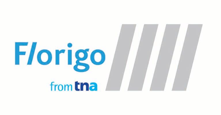 Florigo logo, a brand from tna. With over 60 years of experience in the food processing industry, Florigo is widely known for its ability to boost capacity, improve quality and increase efficiency with its wide range of innovative food processing technology.