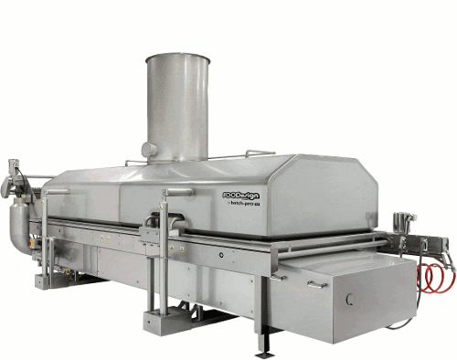 FOODesign batch-pro® 12 is a batch frying system that fries a wide selection vegetable chips including potato, taro, banana and plantain. The FOODesign batch-pro® 12 offers direct-fire heating with better efficiencies and lower operating costs.
